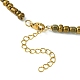 Ожерелье ручной работы с подвеской в стиле лэмпворк с цепочками из стеклянного бисера для женщин NJEW-JN04418-5