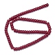 Нити бусин из красного корунда G-G106-O01-01-1-2