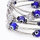 Five Loops Wrap Bracelets BJEW-JB04656-02-3