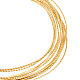 カスタムツイスト丸銅線  ゴールドカラー  18ゲージ  1mm  約16.40フィート（5m）/バンドル CWIR-WH0012-04G-01-1