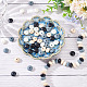 Dicosmétique 80 pièces 4 couleurs perles de boulier silicone en vrac lentilles en silicone perles en vrac soucoupe de 2mm perles d'espacement en vrac perle de silicone colorée perles de boule en vrac pour la fabrication de bijoux porte-clés SIL-DC0001-12-5