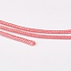 ナイロン糸  カスタム織りジュエリー作成用のナイロンストリングジュエリービーズコード  鮭色  0.8mm  約49.21ヤード（45m）/ロール NWIR-K022-0.8mm-30-3