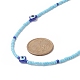 Harz-Halskette mit bösem Blick und Glasperlen für Frauen NJEW-JN04243-6