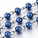 Cadenas de abalorios de cristal perlas pulseras collares hechos a mano para hacer AJEW-JB00133-2