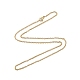 304 collar de cadenas de cable de acero inoxidable para hombres y mujeres NJEW-N050-A02-G20-3