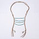 Synthetic Turquoise Tiered Necklaces NJEW-JN02124-01-1