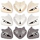 GORGECRAFT 3 Colors 6PCS Metal Shoes Pointed Protector High Heels Toe Cap Elegant Cat Head Shape High Heels Tip Cover Durable Shoes Tips Cap for Shoes Protection Repair FIND-GF0003-86-1