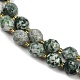 Натуральные зеленые пятна яшмовых нитей G-N342-149I-19-4