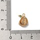 Латунные микропаве прозрачные подвески с фианитом KK-C062-090G-3
