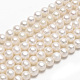 Brins de perles de culture d'eau douce naturelles X-PEAR-S001-7-8mm-3-2