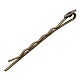 Accessoires bobby épingle à cheveux bronze antique en fer X-PHAR-Q017-2-2