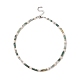 Natural Moss Agate & Pearl & Crystal Rhinestone Beaded Necklace for Women NJEW-JN04209-04-1