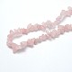 Granos naturales de abalorios de cuarzo rosa G-O049-B-36-3