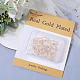 Beebeecraft 1 Box 20Pcs Leverback Earring Findings 24K Gold Plated Brass French Earring Hooks Ear Wire Findings with 20Pcs Dangle Jump Rings for Jewelry Making KK-BBC0010-51-6