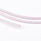 ナイロン糸  カスタム織ジュエリーにはナイロンのアクセサリーコード  ピンク  0.8mm  約49.21ヤード（45m）/ロール NWIR-K022-0.8mm-07-3