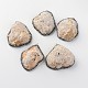 ナゲット天然石ドゥルージーアゲートビッグサイズペンダント  ポリマークレイラインストーンとプラチナトーン真鍮のパーツと  60~70x50~62x18~25mm  穴：2mm G-K096-01-1