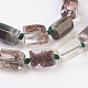 Quartz de lodolite vert naturel / brins de perles de quartz de jardin G-F568-046-3