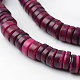 Dyed Natural Coconut Disc Bead Strands COCB-O003-07D-1
