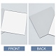 正方形のガラス鏡  コンパクト鏡カバー金型の折りたたみ用  ホワイト  76~100x76~100x1.5mm  20個/セット GLAA-PH0007-98-4