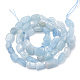 Chapelets de perles en aigue-marine naturelle G-S340-15-2