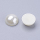 I cabochon a forma di perla semicircolari in acrilico bianco semicircolare a forma di cupola si adattano alla decorazione del telefono X-OACR-H001-1-3
