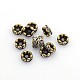 Brass Rhinestone Spacer Beads X-RB-A014-L6mm-01AB-NF
