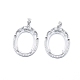 925 Sterling Silver Pendant Claw Cabochon Settings STER-I017-042P-1