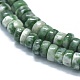 Natürliche grüne Fleck Jaspis Perlen Stränge G-F631-A07-3