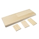 Supporti per schede display per orecchini in legno a 3 slot EDIS-R027-01B-03-3