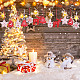 木製の装飾品  クリスマスツリー吊り飾り  ジュートより糸付き  クリスマスパーティーギフトの家の装飾のため  ミックスカラー  49.5~60x42.5~63mm  30個/セット JX040A-9