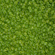 ガラスシードビーズ  つや消し色  ラウンド  緑黄  4mm  穴：1~1.5mm  約1000個/100g X1-SEED-A008-4mm-M4-2