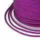 Cordón trenzado de poliéster para la fabricación de joyas OCOR-F011-C06-3