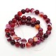 Round Dyed Natural Striped Agate/Banded Agate Beads Strands G-G582-8mm-21-2
