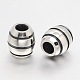 Smooth Surface Retro 316 Stainless Steel Barrel Beads STAS-E107-03AS-1