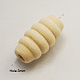 Unfinished Wood Beehive Beads WOOD-S650-86-LF-2
