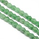 Natural Green Aventurine Faceted Rhombus Beads Strands G-L235B-08B-1