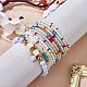 11pcs ensemble de bracelets extensibles de perles de rocaille boho JB737A-4