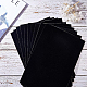 BENECREAT 40PCS Velvet (Black) Fabric Sticky Back Adhesive Back Sheets TOOL-BC0008-11A-6