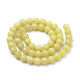 Natürliche Zitronen Jade Perlen Stränge G-S259-46-4mm-2