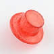 Perles acryliques chapeau craquelés transparente CACR-R012-05-2