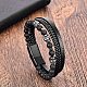 Браслеты из натурального обсидиана PW-WGD5790-02-1