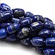 Natural Lapis Lazuli Barrel Beads Strands G-E251-15-1