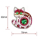 Kit di pittura diamante fai da te portachiavi gatto DIAM-PW0001-173-2