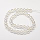 Hebras de perlas de cuarzo sintético galvanizado EGLA-J061-10mm-AB01-2
