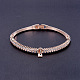 Shegrace elegante braccialetto placcato in vero oro rosa JB249A-3