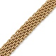 Placage ionique (ip) 304 bracelet en chaîne à mailles en acier inoxydable BJEW-G669-14G-4