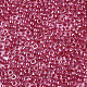 ガラスシードビーズ  機械刺繍に適合  透明インサイドカラー  ラウンド  サクランボ色  2.5x1.5mm  穴：1mm  約20000個/袋 SEED-S042-07A-03-3