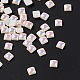 Absプラスチックネイルアートデコレーションアクセサリー  正方形  乳白色  4x4x2mm  約5000個/袋 MRMJ-S017-003B-5