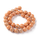 Natural Orange Quartz Beads Strands G-L528-01A-3