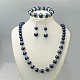 Glass Pearl Jewelry Sets: Earrings SJEW-JS00244-18-1